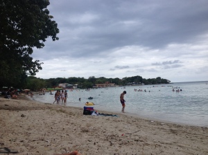 Slightly overcast for our day at the beach! 